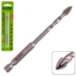 Свердло по склу та кераміці QUADRO 5мм, хвостовик HEX 1/4" Alloid, L= 95mm