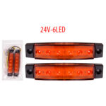 Ліхтар габаритний BL-64906YL 12-24V/6LED/96х20mm/2шт