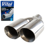 Насадка на глушник НГ-0260А, внутр.d 64мм/довж. 300мм/2*зовн.d 89мм