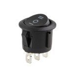 Перемикач on-off-on 12V круглий 3pin арт.YJ-WH10