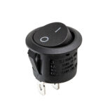 Перемикач on-off 12V круглий 2pin арт.YJ-WH08