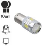 Лампа діодна BA9S-6SMD-5630 линза 60573