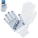 Рукавички трикотажні з ПВХ, ПЛАТИРОВКА, 7 кл., 91 гр. 765  "VITOL"