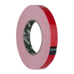 Скотч двосторонній на спіненій основі 18мм х 10м, червоний ПЕ лайнер, Alloid