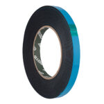 Скотч двосторонній на спіненій основі 12мм х 10м, синій ПЕ лайнер, Alloid