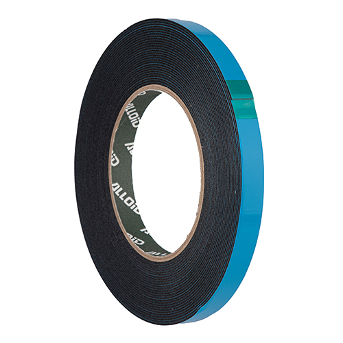 465004 Скотч двосторонній на спіненій основі 12мм х 10м, синій ПЕ лайнер, Alloid - Зображення 1