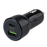 Автомобільний зарядний пристрій VOIN 51W, 1USB QC3.0 18W + 1PD 33W, 12/24V - Зображення 2