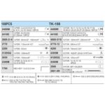 Набір торц. головок професійний 1/4"DR4-14мм та 1/2"DR10-32 мм,108 предм (TK-108) HANS - Зображення 3