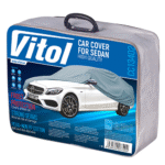 Тент автом. CC13402 L сірий з підкладкою PEVA+NonPP Cotton/482х178х119 к.з