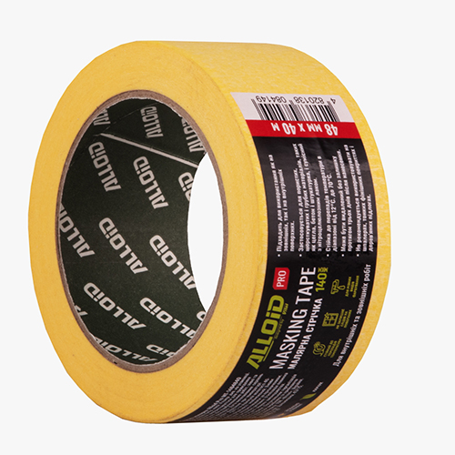 Стрічка малярна Alloid Pro 48 мм × 40 м, 140 мкм, без залишків клею