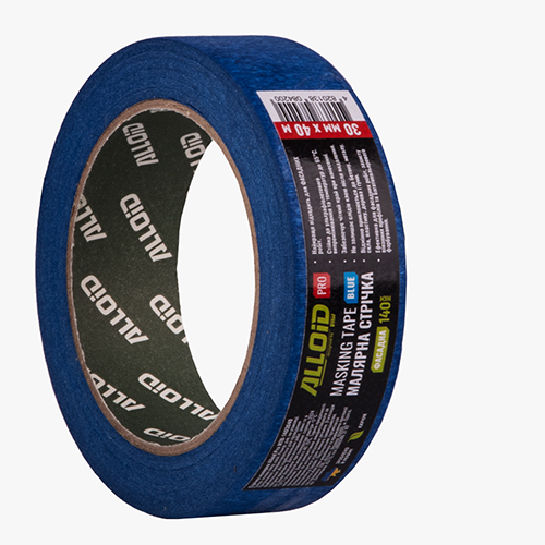466624 Alloid Pro. Стрічка малярська фасадна синя 30мм х 40м, 140мкм - Зображення 1
