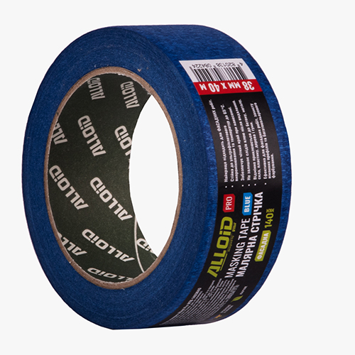 466626 Alloid Pro. Стрічка малярська фасадна синя 38мм х 40м, 140мкм - Зображення 1