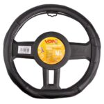 Чохол на кермо VLOD-LF2164 BK M чор/БО/шкіра/flat