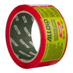 Скотч пакувальний 45мм х 60м, червоний Alloid