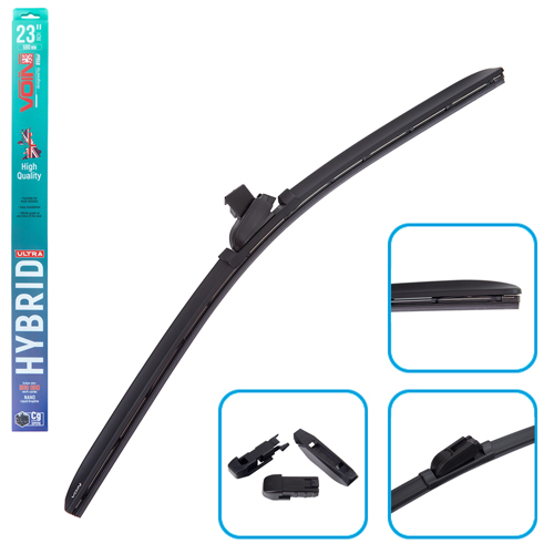 Щітки склоочисника гібридні VOIN 23"-580мм (TPX6M-23") HYBRID Ultra (4 адаптера)
