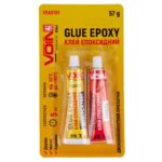 Клей епоксидний VOIN двокомпонентний прозорий 57 г
