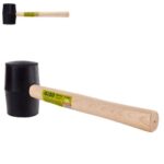 Alloid. Киянка гумова 450г, чорна, ручка з деревини