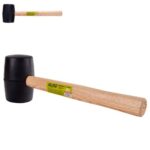 Alloid. Киянка гумова 680г, чорна, ручка з деревини