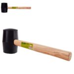 Alloid. Киянка гумова 900г, чорна, ручка з деревини
