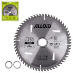 Диск пиляльний по дереву з твердосплавними напайками 230х30/25,4/22,2мм, 60 зубів Alloid
