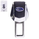 Заглушка ременя безпеки (1 шт.) метал.хром.шкiра