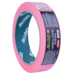 Alloid Pro. Стрічка малярська делікатна, рисова, рожева 24мм х 40м, 100мкм