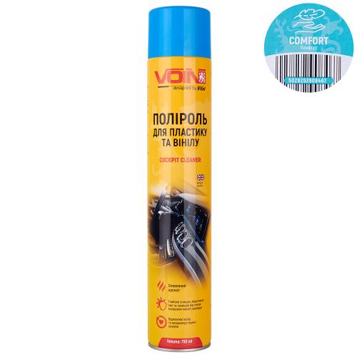 Поліроль для пластику та вінілу VOIN Comfort 750 мл, матовий ефект