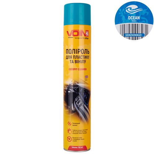 Поліроль для пластику та вінілу VOIN Ocean 750 мл, матовий ефект