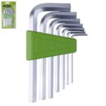 Набір ключів шестигранних, вигнутих. 7 пр. 2,5-10 мм Alloid