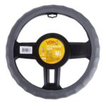 Чохол на кермо VLOD-L892 GY M сірий/БО/шкіра один шов