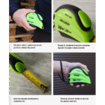 Рулетка з автостопом полотна 10 м/25 мм Alloid - Зображення 7