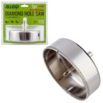 Свердло корончате алмазне по склу та кераміці 110мм з центрувальним свердлом Alloid