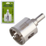 Свердло корончате алмазне по склу та кераміці 35мм з центрувальним свердлом Alloid