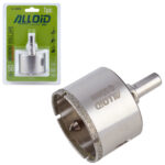 Свердло корончате алмазне по склу та кераміці 50мм з центрувальним свердлом Alloid