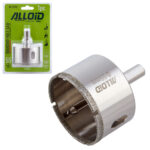 Свердло корончате алмазне по склу та кераміці 55мм з центрувальним свердлом Alloid