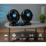 Вентилятор HX-T303-1 4" 12V 6.5W подвійний дві швидкості - Зображення 6