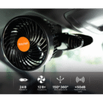 Вентилятор HX-T704 6" 24V 12W дві швидкості - Зображення 6