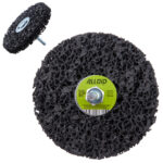 Круг зачисний "корал"з тримачем для дриля 100мм (чорний), Alloid