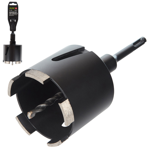 Алмазна коронка Alloid Pro SDS-plus 82 мм по бетону