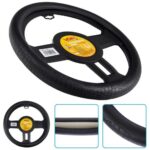 Чохол на кермо VLOD-24LC5 BK L чорний/БО/шкіра один шов