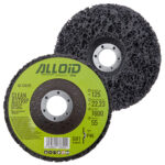 Круг зачисний "корал" м'який 125мм х 22,2мм (чорний), Alloid