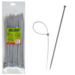Хомут пластиковий Alloid 4.8 х 250 100 шт./уп. сірий