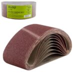 Стрічка шліфувальна нескінченна 75х457мм, зерно 80, 10шт Alloid