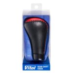 Ручка к/п декор. (F 25338 P) чорна-червона.шкіра - Зображення 2