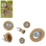 Набір щіток дротяних для дриля, 6шт 1/4" Alloid