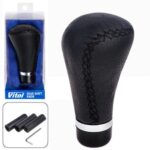 Ручка к/п декор. (F 25341 P) чорна шкіра