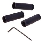 Ручка к/п декор. (F 250114 BK) AX-J2363 чорна шкiра - Зображення 3