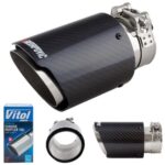 Насадка на глушник НГ-1142B glossy, внутр.d 64мм/довж. 165мм/зовн.d 89мм