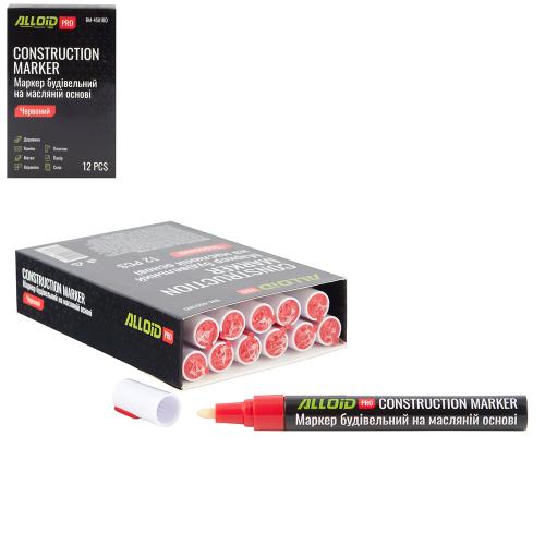 Маркер будівельний червоний на масляній основі Alloid Pro