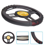 Чохол на кермо VLOD-L2628 BK/RD M чорний/БО/шкіра